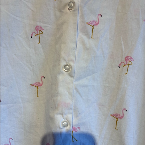Jak & Rae Flamingo Print Shirt size Medium - Picture 2 of 10